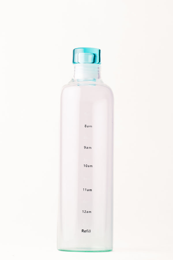 Glass Bottle with Time Markers