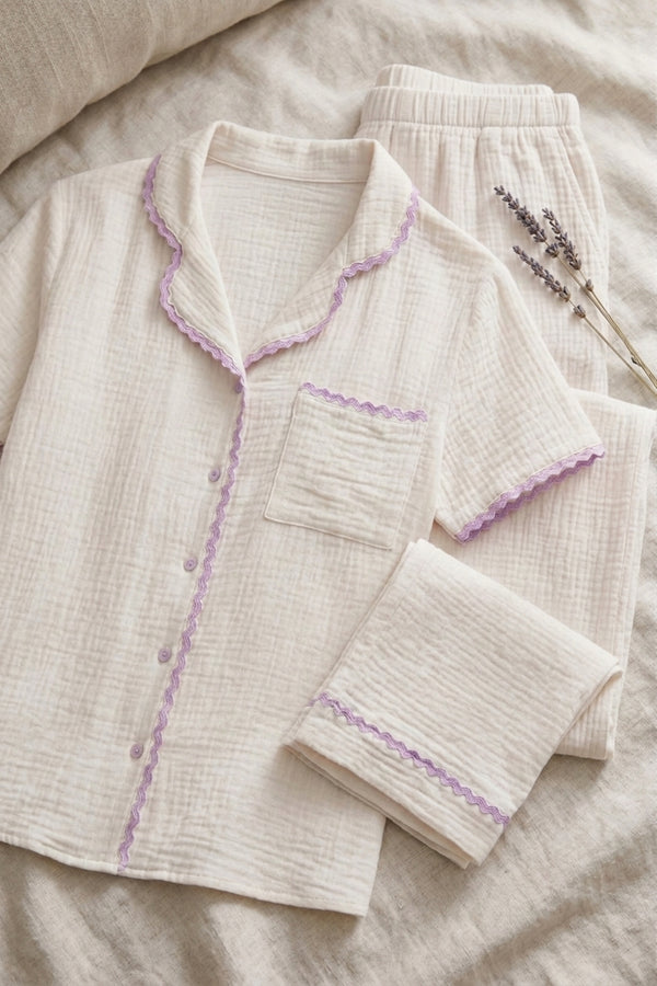 Scalloped Crinkle Pyjama