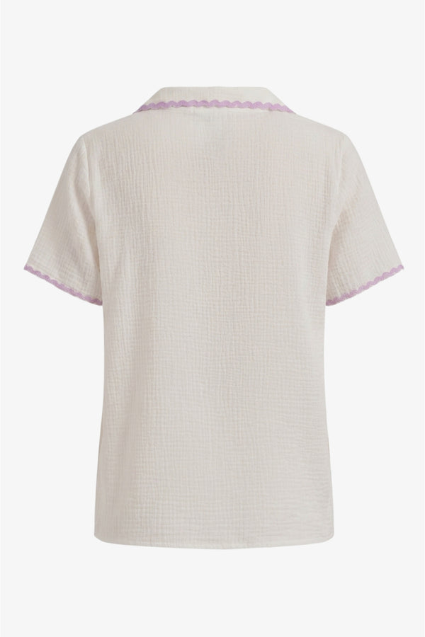 Scalloped Crinkle Short Pyjama