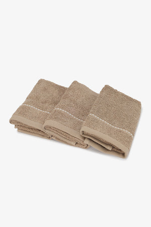 Bordered Guest Towels (Pack of 3)