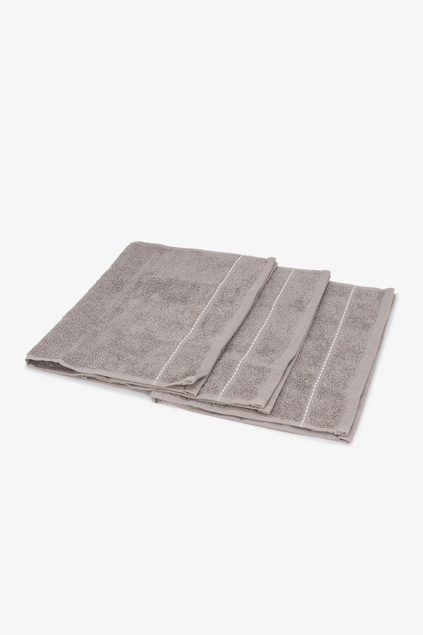 Bordered Guest Towels (Pack of 3)