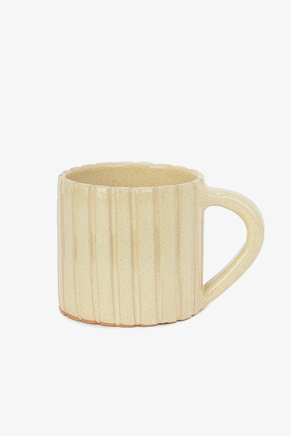 Pottery Ribbed Mug