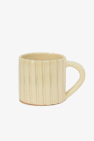 Pottery Ribbed Mug