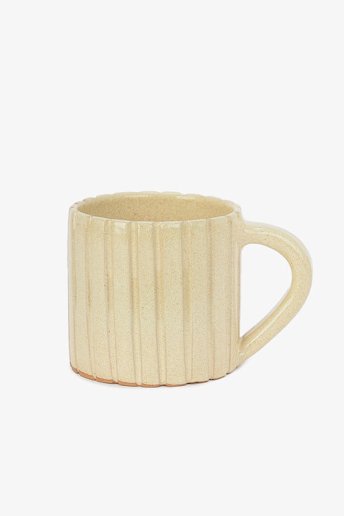 Pottery Ribbed Mug