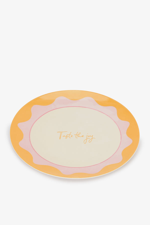 "Taste the Joy" Plate (27cm)
