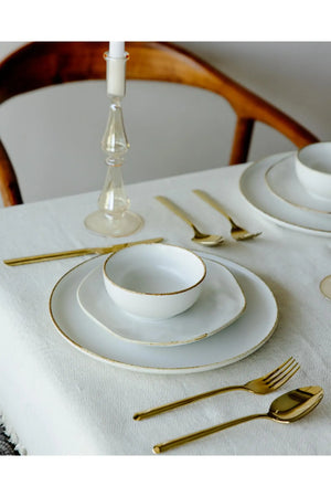 Porcelain Beige Dinner Plate (27cm) - Carina Home