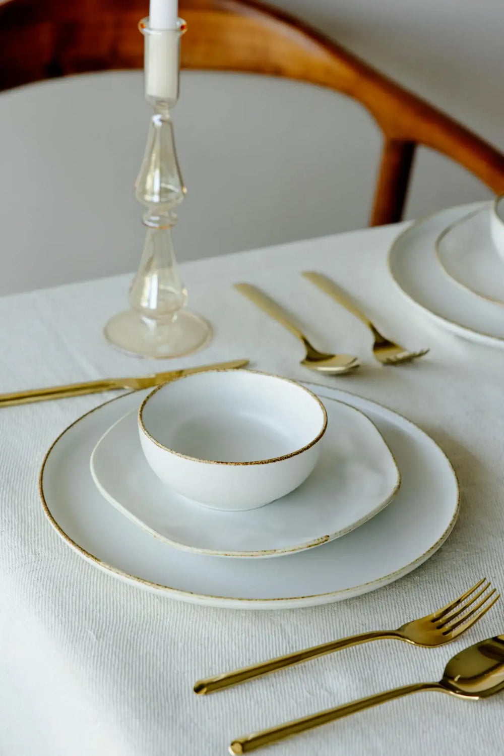 Porcelain Beige Dinner Plate (21cm) - Carina Home