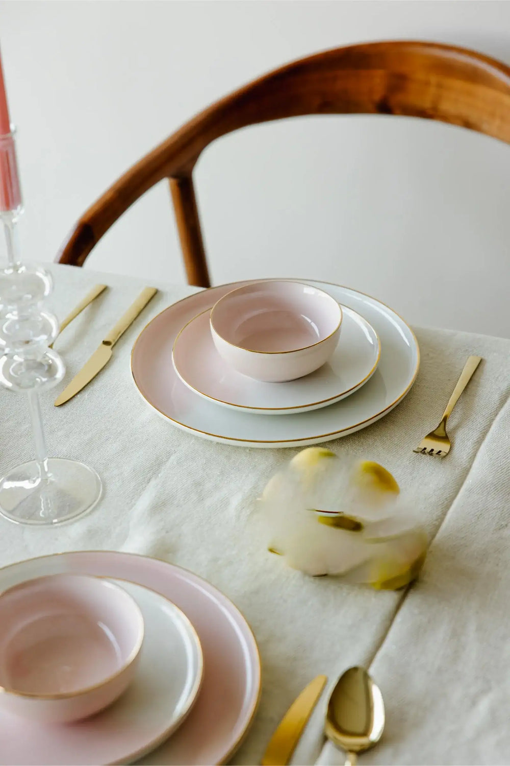 Porcelain Pink Dinner Plate (21cm) - Carina Home