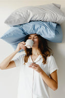 Percale Pillowcase with Pipping (TC200) - Carina Home