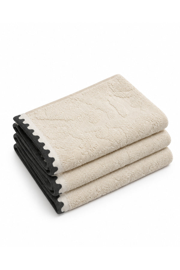 Scalloped Towels (Pack of 3)