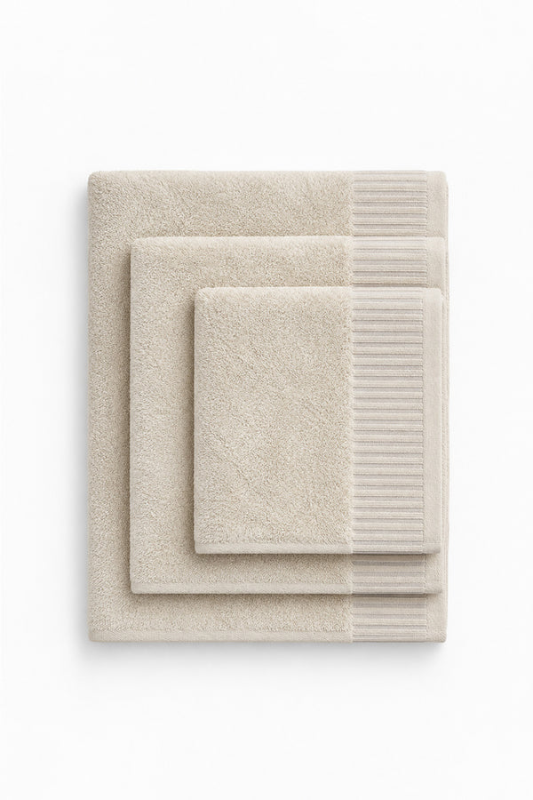 Striped Border Towel
