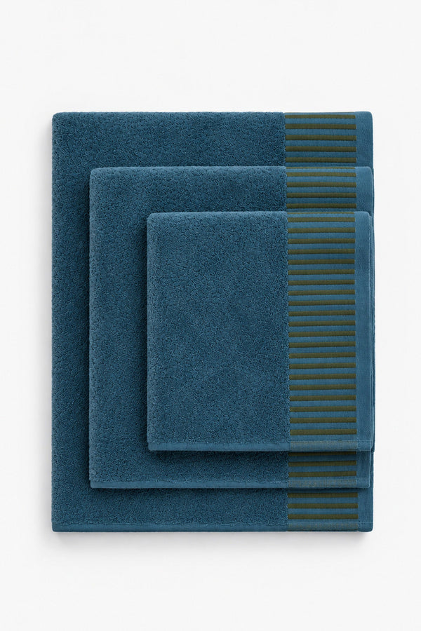 Striped Border Towel