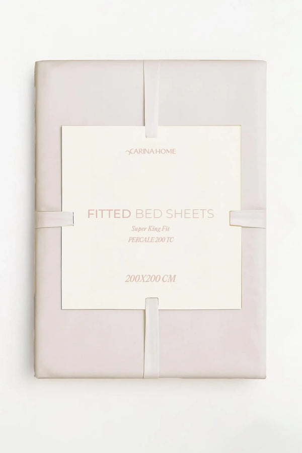 Percale Fitted Super King Bedsheet (TC200)