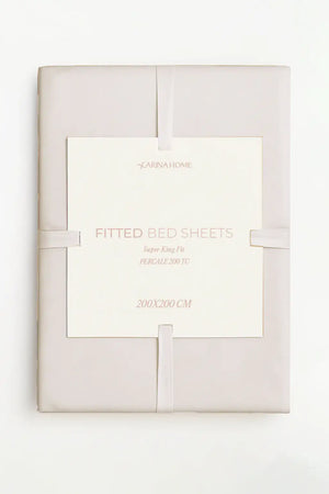 Percale Fitted Super King Bedsheet (TC200)
