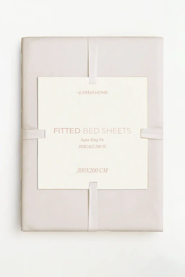 Percale Fitted Super King Bedsheet (TC200)