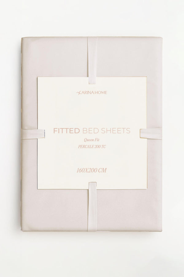 Percale Fitted Queen Bedsheet (TC200)