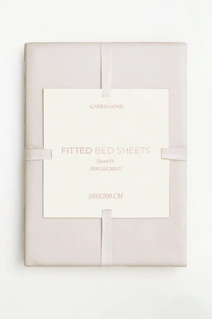 Percale Fitted Queen Bedsheet (TC200)