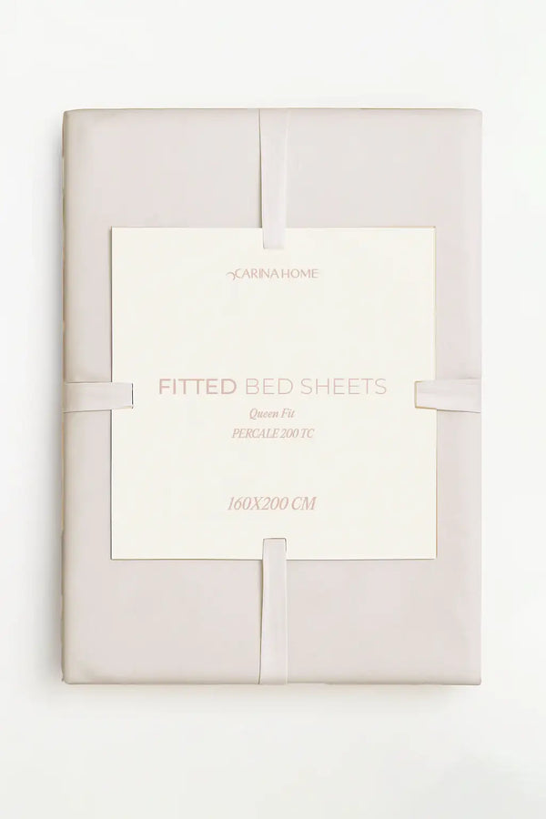 Percale Fitted Queen Bedsheet (TC200)