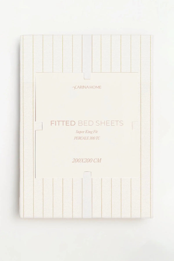 Percale Fitted Super King Bedsheet (TC300)