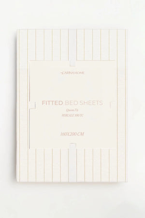 Percale Fitted Queen Bedsheet (TC300)