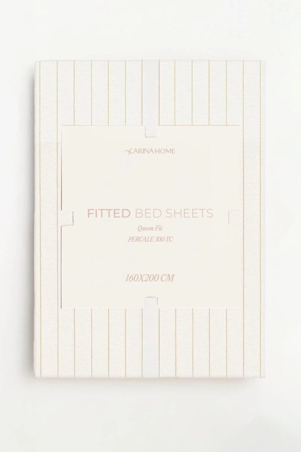 Percale Fitted Queen Bedsheet (TC300)