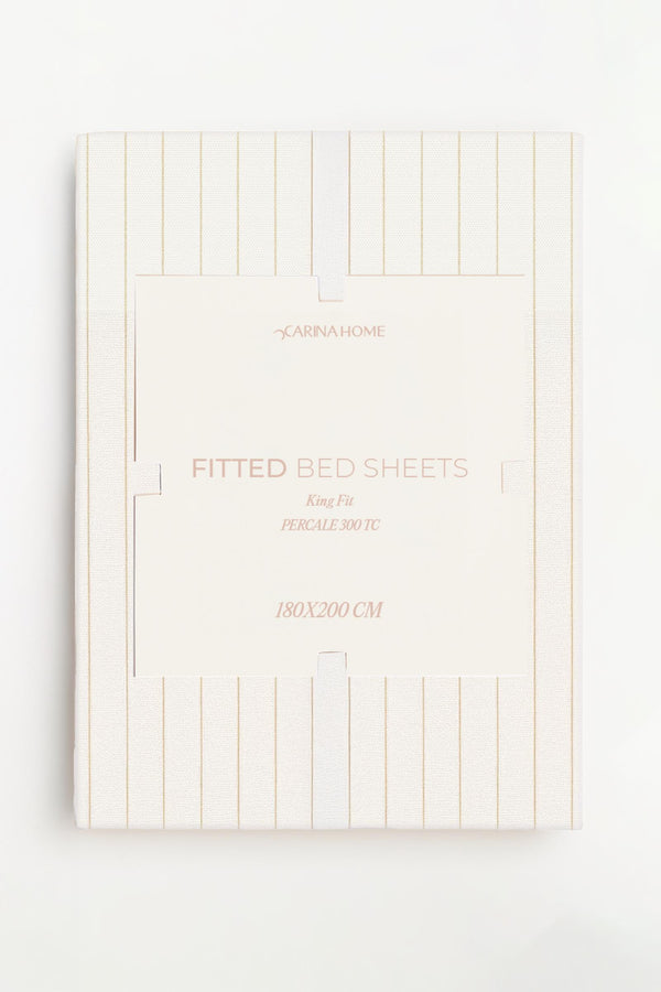 Percale Fitted King Bedsheet (TC300)