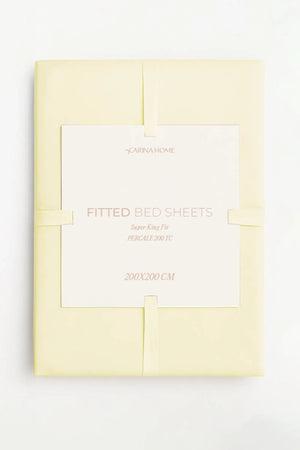 Percale Fitted Super King Bedsheet (TC200)
