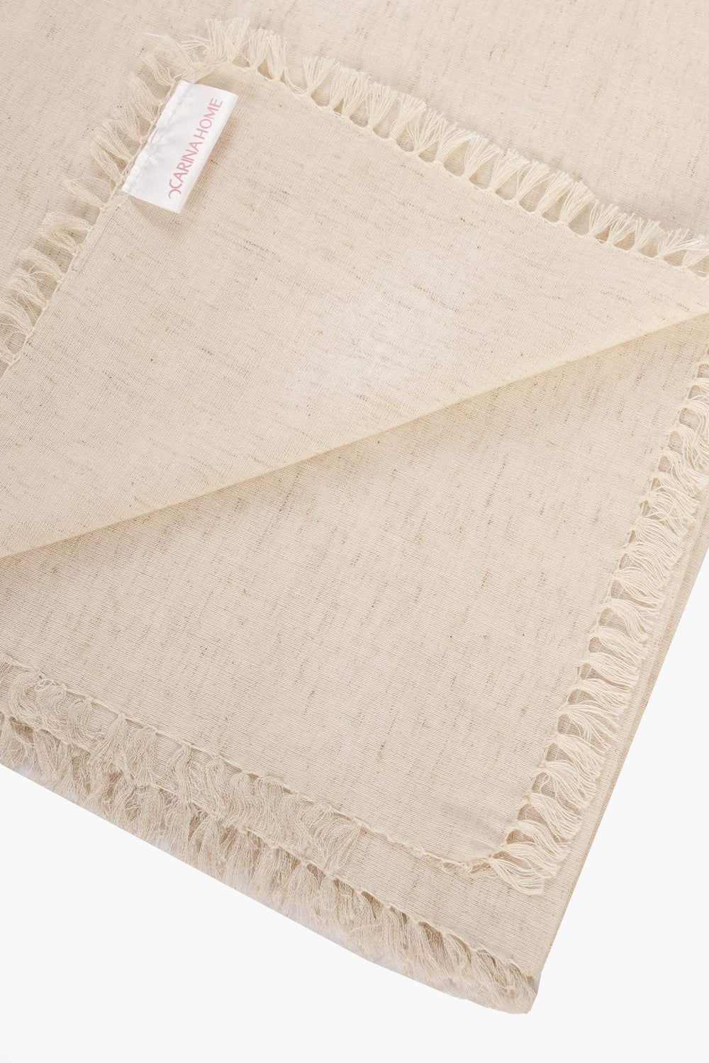 Linen Off White Table Runner - Carina Home