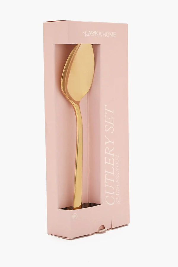 Gold Table Spoon Set (Pack of 6) - Carina Home