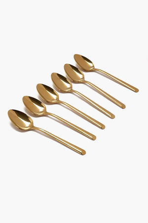 Gold Table Spoon Set (Pack of 6) - Carina Home