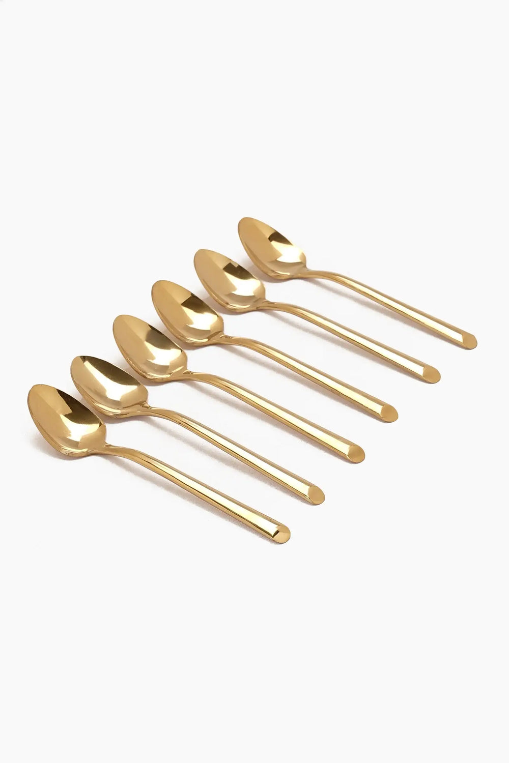 Gold Tea Spoon Set (Pack of 6) - Carina Home
