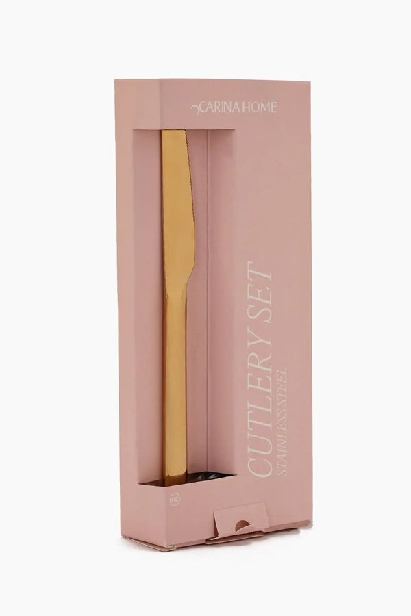 Knife Set - 6 Pcs - Gold - Carina Home