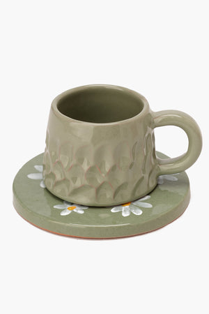 Pottery Flowery Coasters (Unit)