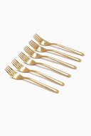 Gold Small Fork Set (Pack of 6) - Carina Home