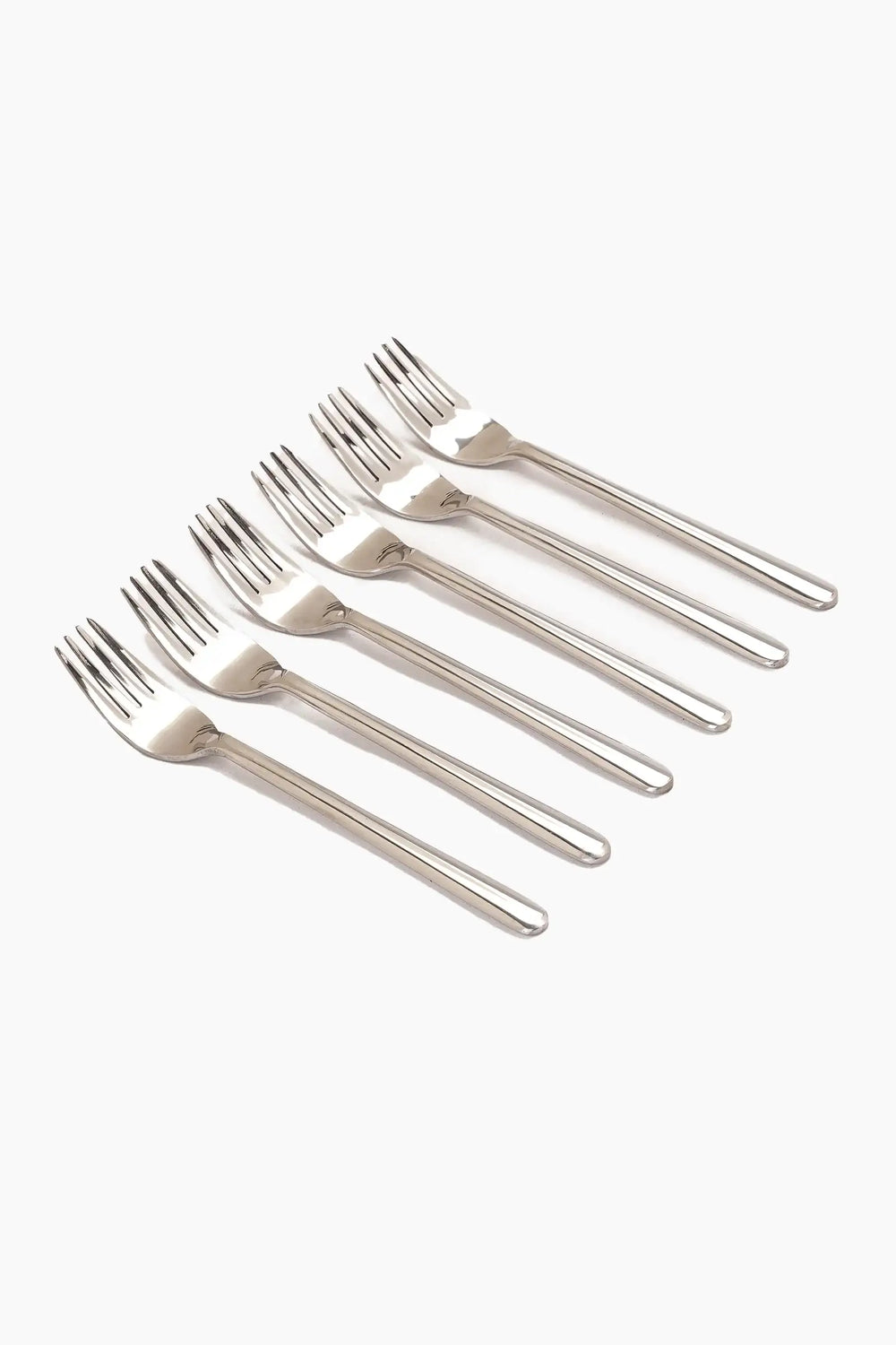 Small Fork Set - 6 Pcs - Silver - Carina Home