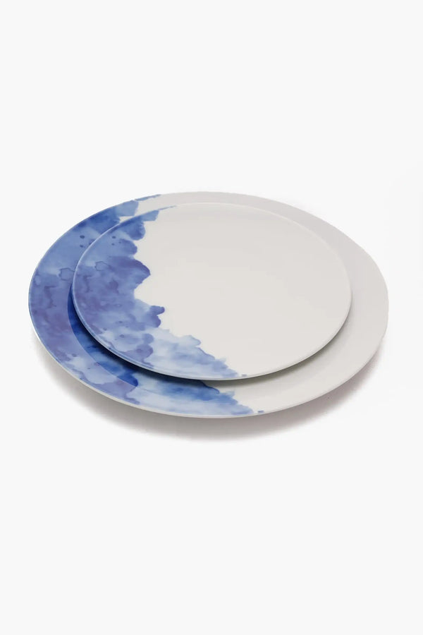 Porcelain Blue Dinner Plate (27cm) - Carina Home