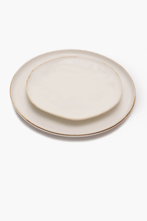 Porcelain Beige Dinner Plate (21cm) - Carina Home