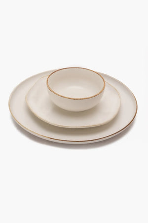 Porcelain Beige Bowl (12cm) - Carina Home