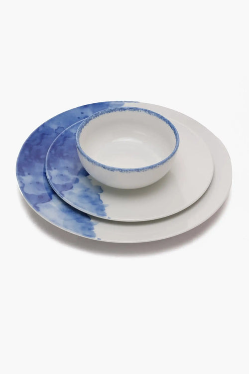 Porcelain Blue Dinner Plate (27cm) - Carina Home