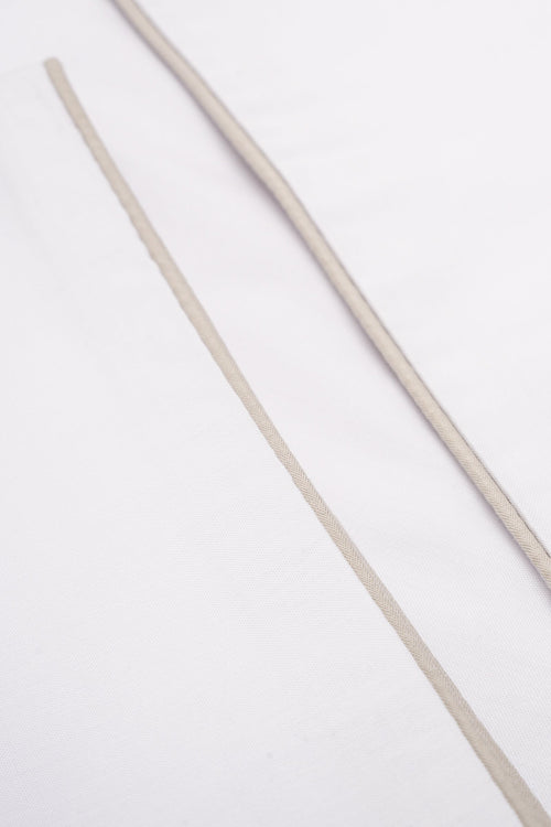 Percale Queen Duvet Cover with Border (TC300)