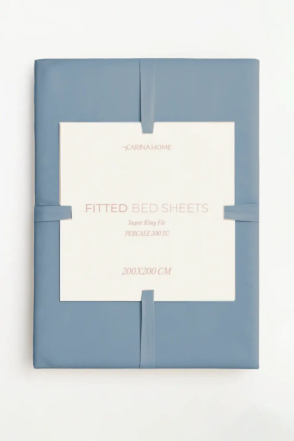 Percale Fitted Super King Bedsheet (TC200)