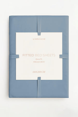 Percale Fitted Queen Bedsheet (TC200)