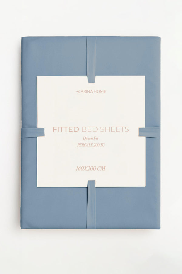 Percale Fitted Queen Bedsheet (TC200)