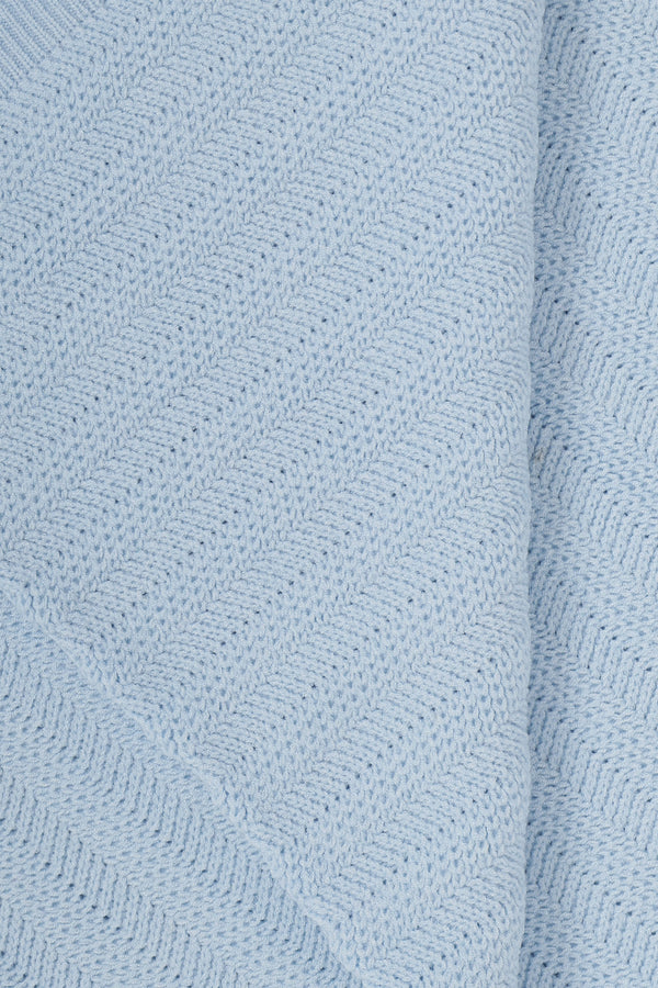 Waves Knit Baby Throw