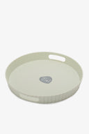 Ribbed Round Serving Tray