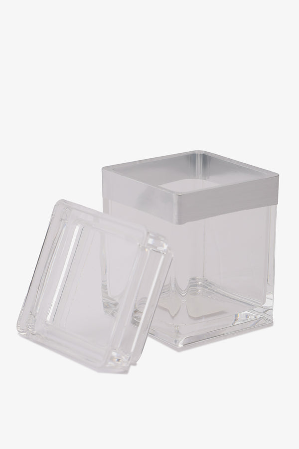 Acrylic Box with Silver Trim