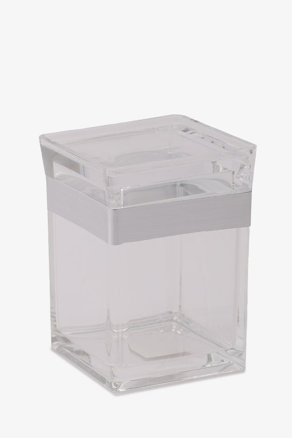 Acrylic Box with Silver Trim