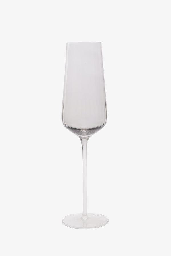 Ribbed Stemmed Glass