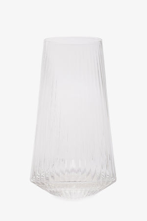 Ribbed Glass Cup