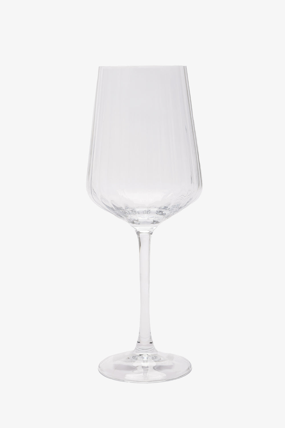 Ribbed Tapered Glass